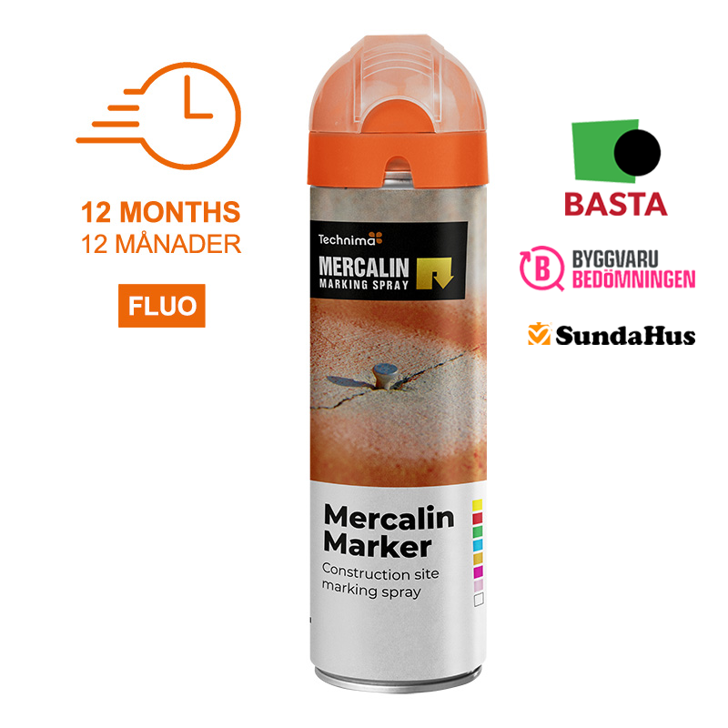 Traceur de chantier Fluorescent 360° Mercalin Marker