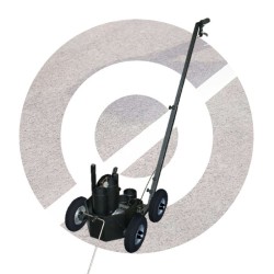 4-Wheel Line Marking Trolley Inflatable Tires